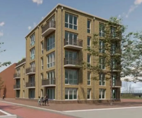 Nieuwbouw 22 appartementen te Almere
